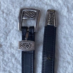 Lee River Celtic Irish Belt Silver Buckle L 36 38